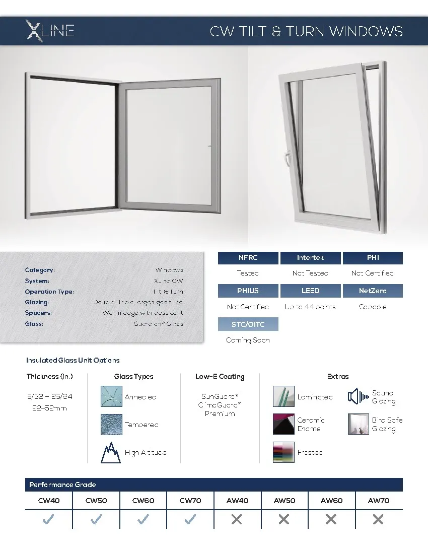 Xpc 22 5 Xline Cw Tilt Turn Windows