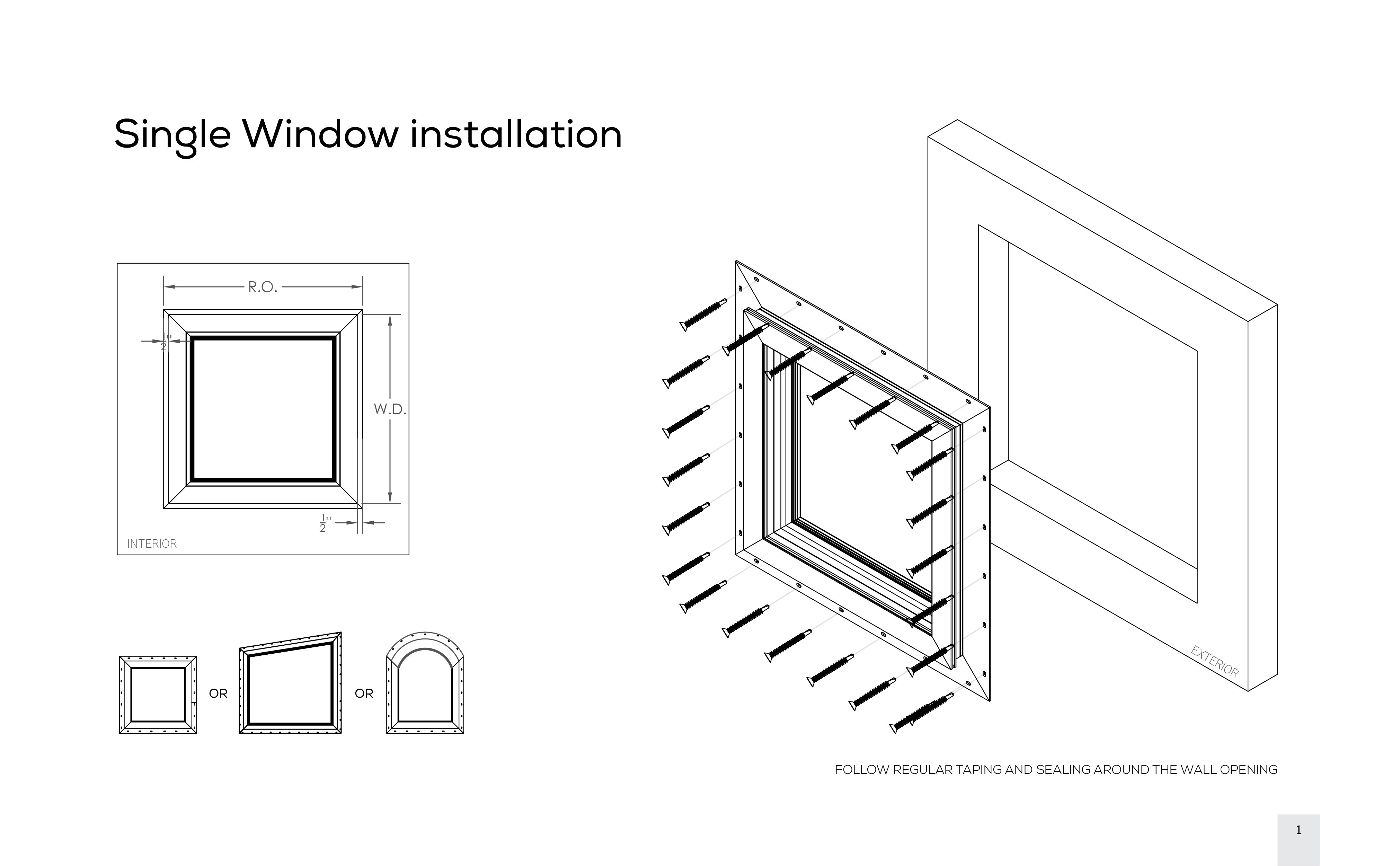 Flanged Window Installation 2