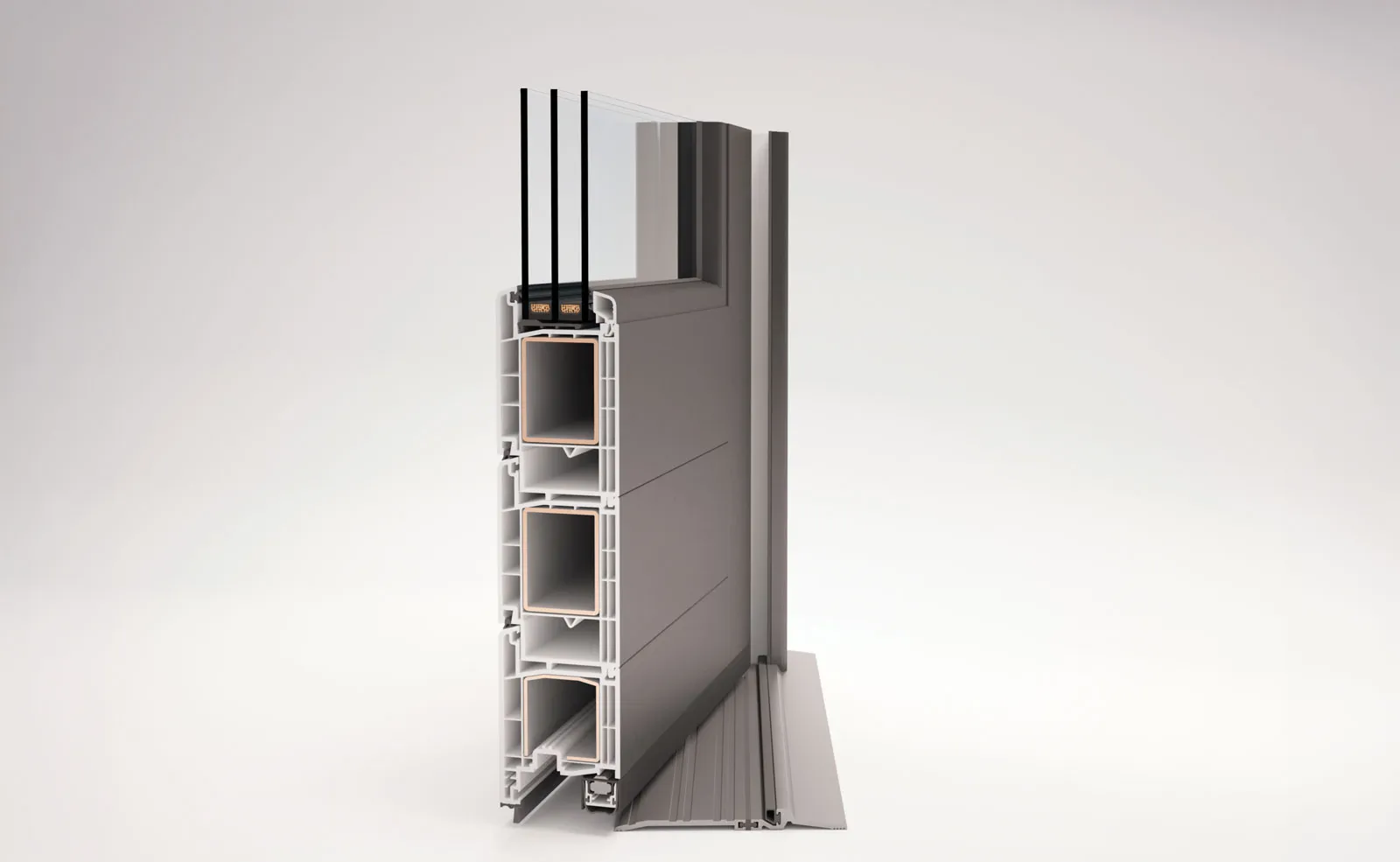Supera AW Out-swing ADA Pemko Threshold Hinged Doors