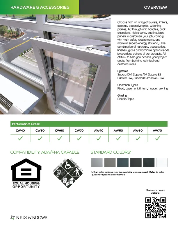 INTUS Supera CW Windows | INTUS Windows