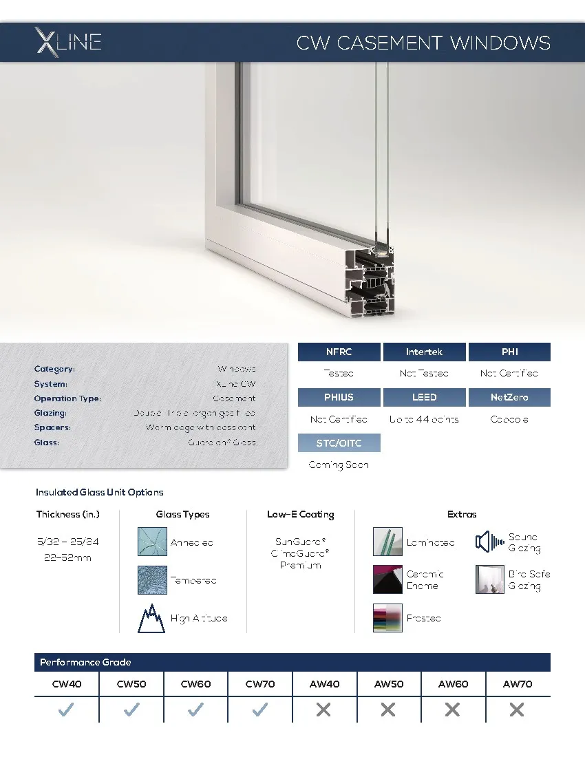 Xpc 22 2 Xline Cw Casement Windows