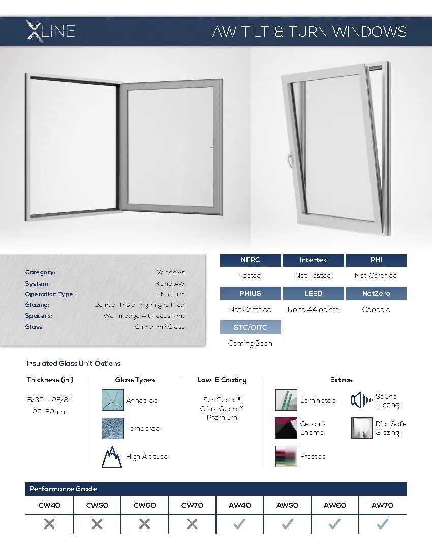 Xpc 23 6 Xline Aw Tilt Turn Windows