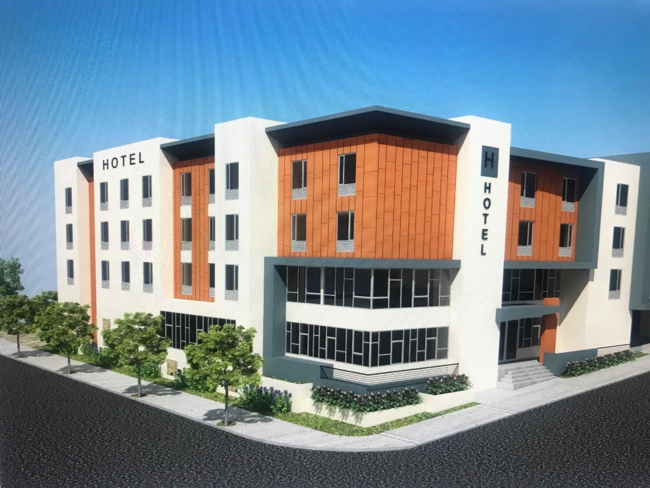 Hampton Inn La Rendering