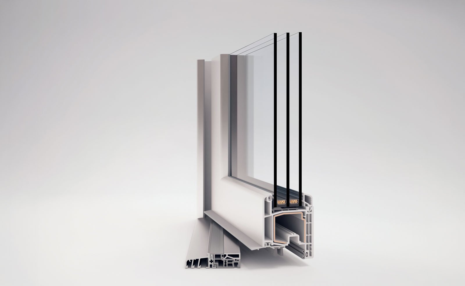Supera AW In-swing Low Threshold Hinged Balcony Doors