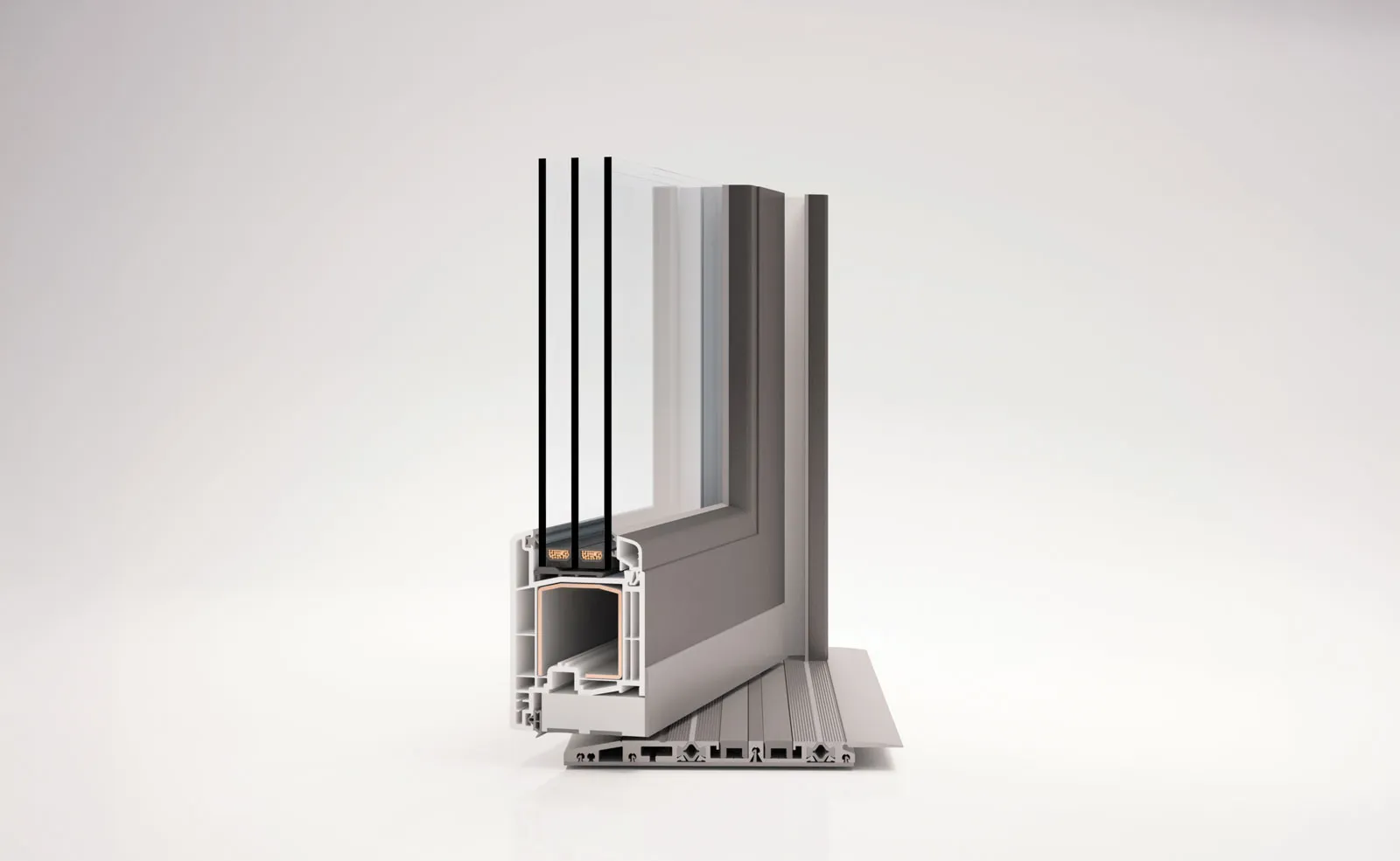 Supera AW Out-swing ADA Magnetic Threshold No Kickplate Hinged Doors